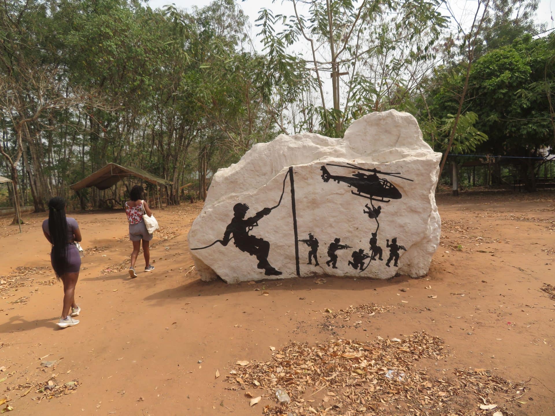 Art on rock climbing