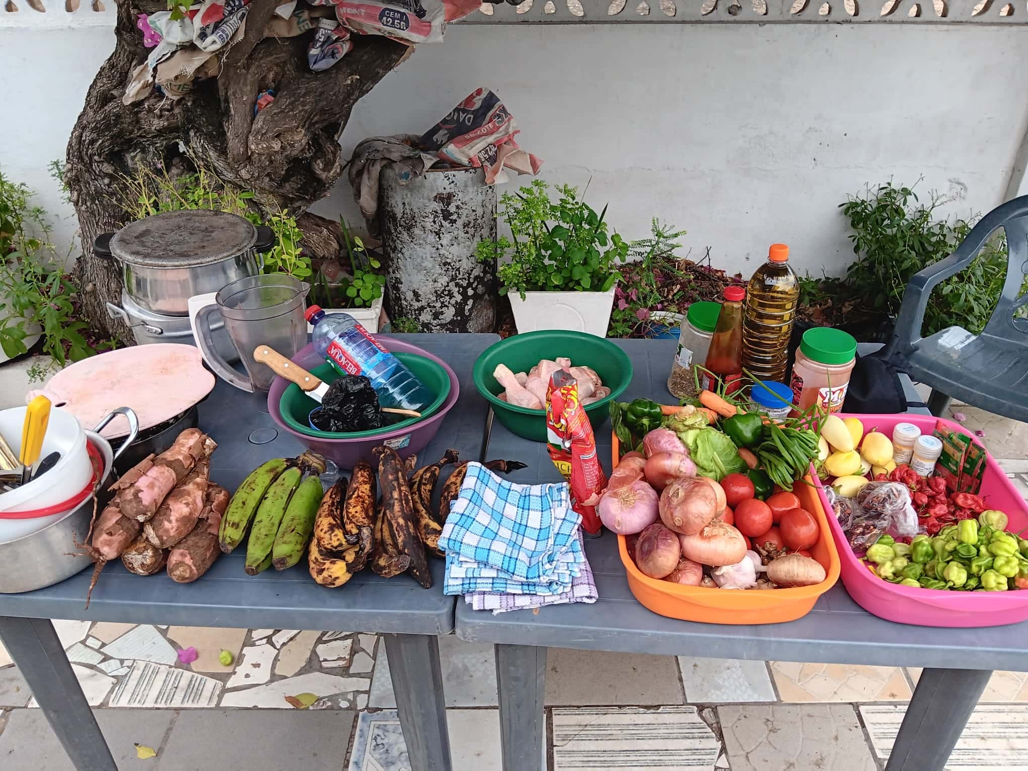 Food Items on display