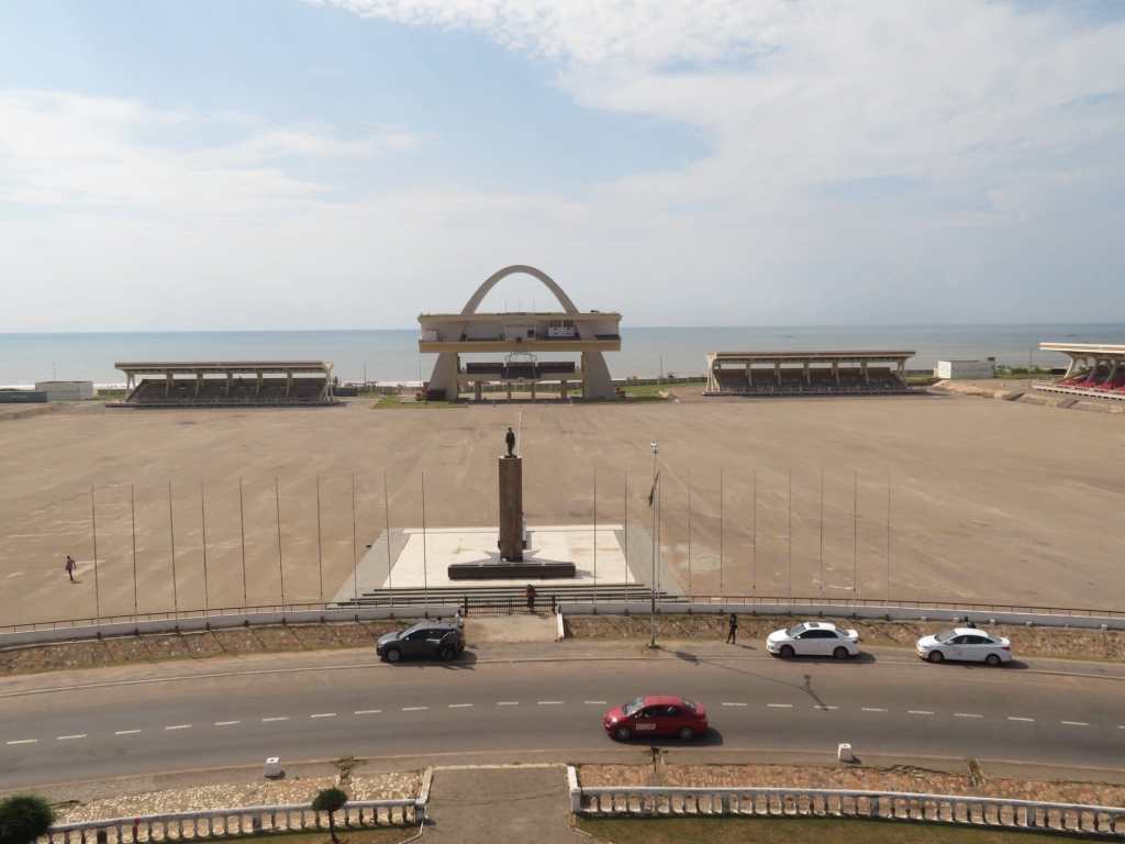 Independence Square with open parade grounds under blue sky