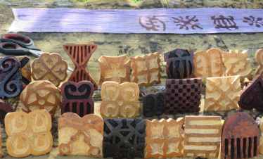 Adinkra symbols at Adinkra Village