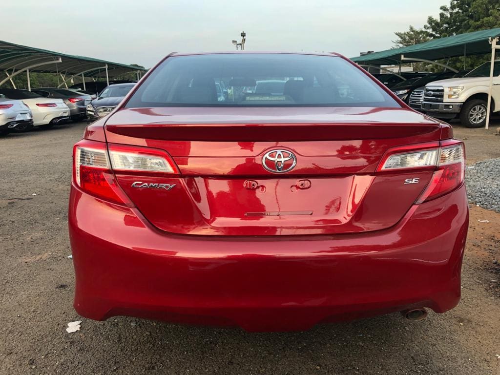 Rear view of Toyota Camry sedan used for private tours and transfers with Timeh Tours