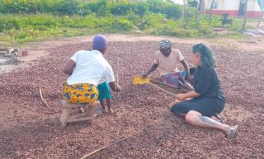 Local community life experience in Northern Ghana showing daily activities and cultural interactions during a guided cultural tour with Timeh Tours